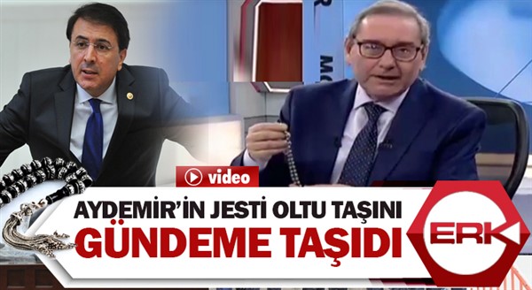  Aydemir’in jesti Oltu Taşını gündeme taşıdı