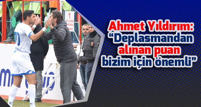  B.B. Erzurumspor Teknik Direktörü Yıldırım: “Deplasmandan alınan puan bizim için önemli”