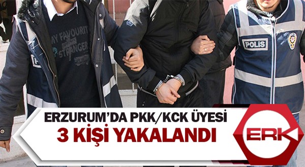  Erzurum’da Pkk/kck üyesi 3 kişi yakalandı