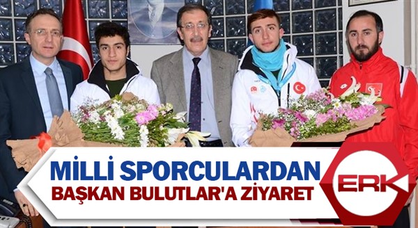  Milli sporculardan Başkan Bulutlar'a ziyaret