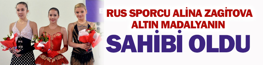  Rus sporcu Alina Zagitova altın madalyanın sahibi oldu