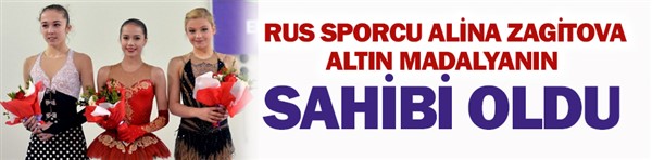  Rus sporcu Alina Zagitova altın madalyanın sahibi oldu