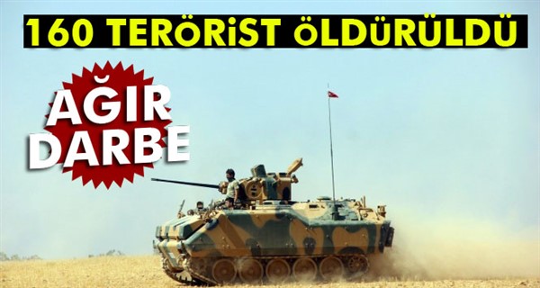 160 DEAŞ’lı terörist öldürüldü