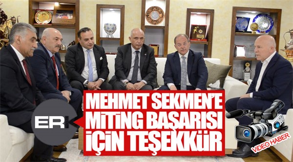 Akdağ'dan Sekmen'e miting teşekkürü...