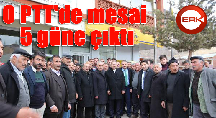 Akşarlılara müjde: O PTT'de mesai 5 güne çıktı