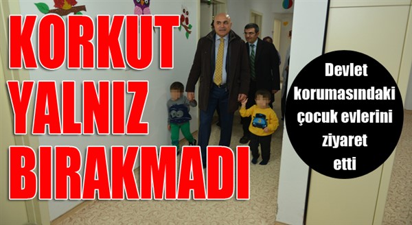 Ali Korkut, devlet korumasındaki çocuk evlerini ziyaret etti 