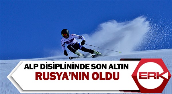 Alp disiplininde son altın Rusya’nın oldu