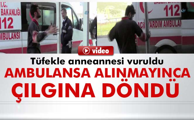 Ambulansa alınmayan hasta yakını böyle çıldırdı | Bursa haberleri