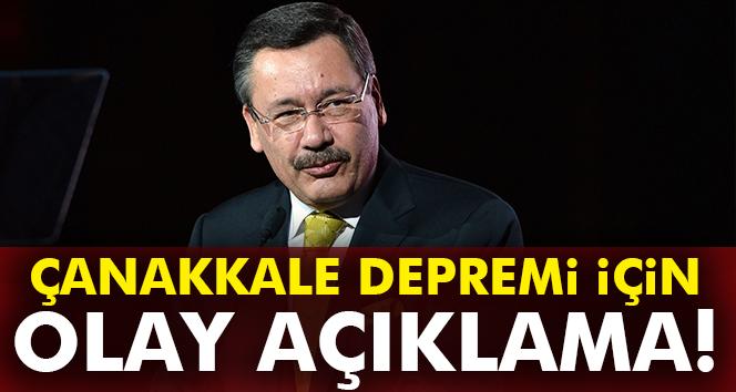 Ankara Büyükşehir Belediye Başkanı Gökçek'ten Çanakkale depremi açıklaması