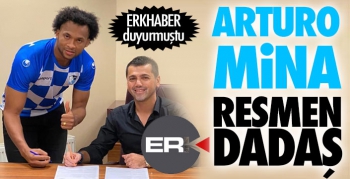 Arturo Mina resmen Erzurumspor'da...