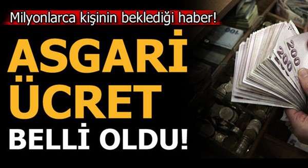 Asgari ücret zammı belli oldu