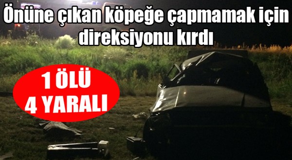 Aşkale’de trafik kazası: 1 ölü, 4 yaralı