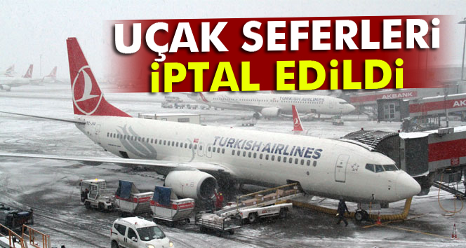 Atatürk Havalimanı’nda uçuşlara ‘kar’ önlemi