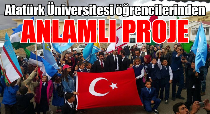 Atatürk Üniversitesi öğrencilerinden anlamlı proje