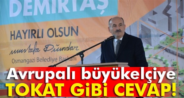 Avrupalı büyükelçiye tokat gibi cevap