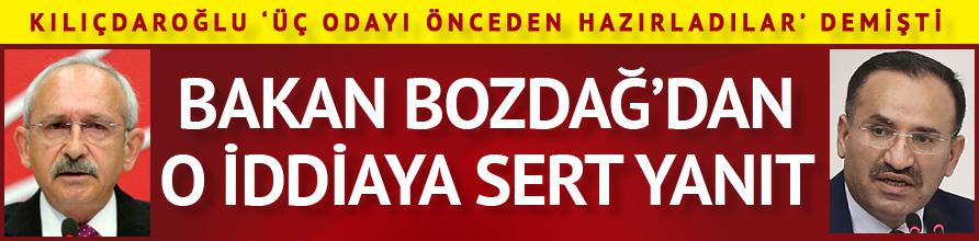 Bakan Bozdağ'dan Kılıçdaroğlu'nun iddiasına sert tepki 