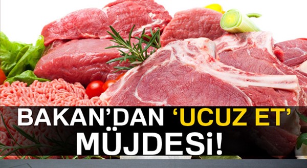 Bakan'dan 'ucuz et' müjdesi