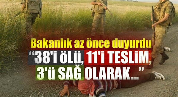 Bakanlık açıkladı: '52 terörist daha etkisiz hale getirildi'