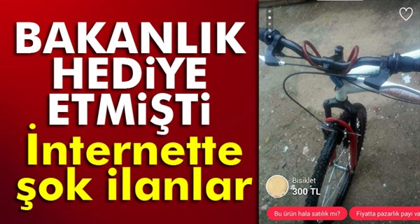 Bakanlık hediye etti, öğrenciler satışa çıkardı