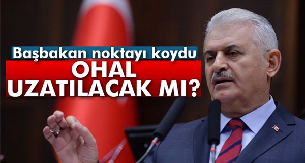 Başbakan Yıldırım'dan OHAL açıklaması