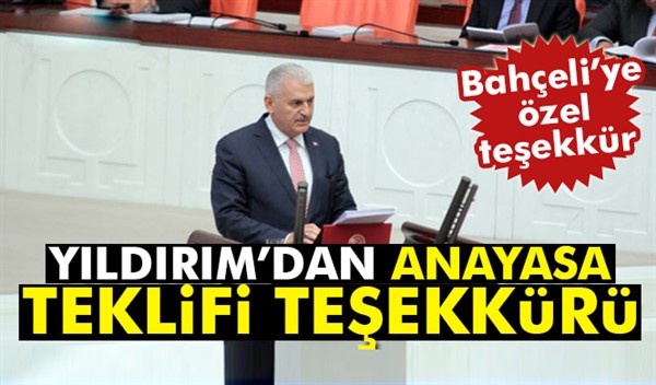 Başbakan Yıldırım'dan parti grubuna teşekkür konuşması