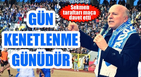 Başkan Sekmen: Gün kenetlenme günüdür...