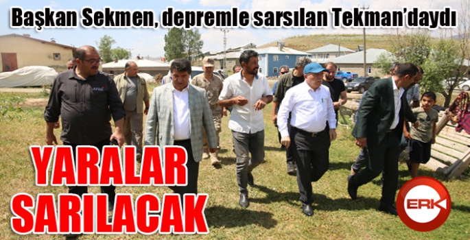 Başkan Sekmen Tekman'daydı...