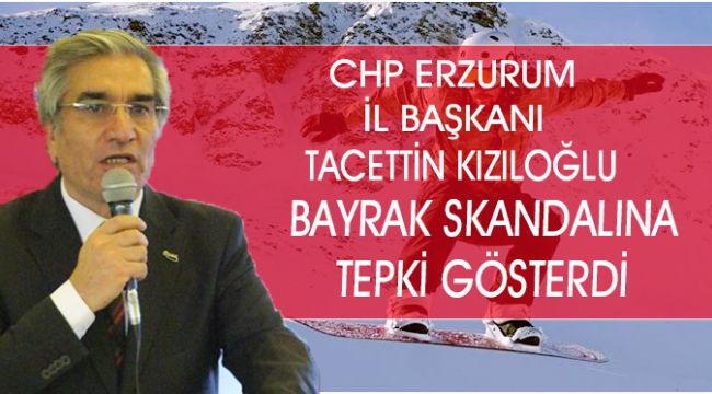 Bayrak skandalına bir tepki de CHP'den geldi... 