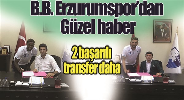 B.B. Erzurumspor, Hollandalı Terell, Elazığspor'dan Ozan ile bir yıllık sözleşme imzalandı