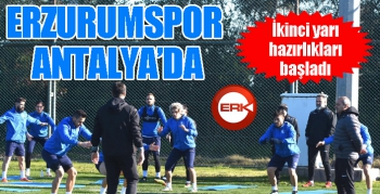 BB Erzurumspor ikinci yarı hazırlıklarını Antalya’da sürdürüyor