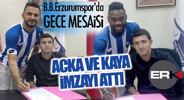 B.B.Erzurumspor'da gece mesaisi... Transfer bombaları peş peşe patladı...