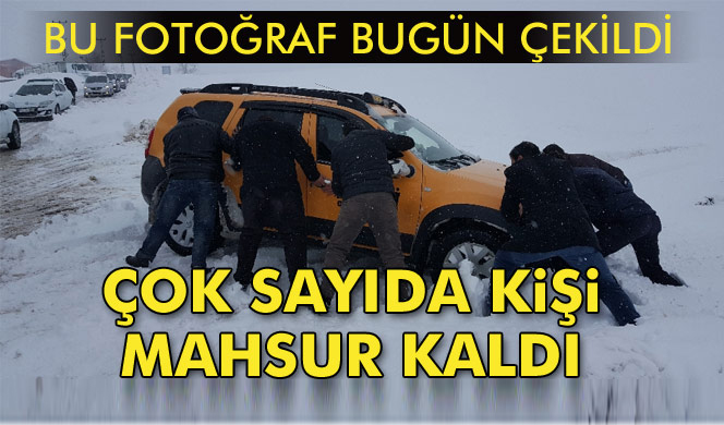 Bitlis'te 10’u öğretmen 25 kişi tipide mahsur kaldı