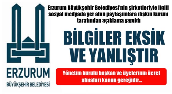 Büyükşehir Belediyesi'nden o iddialara sert açıklama...