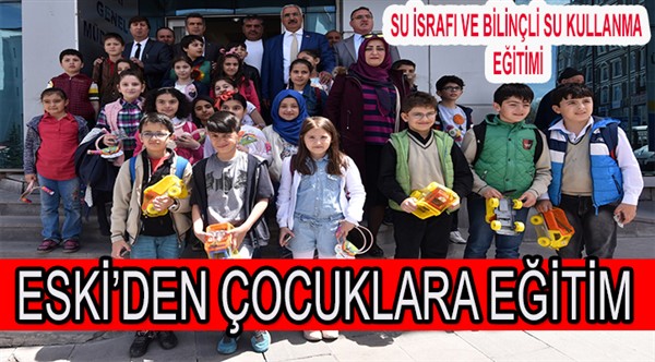 Büyükşehir çocuklara su israfı ve bilinçli su kullanımını anlattı