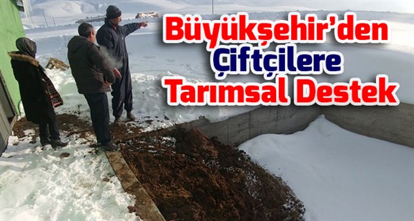 Büyükşehir’den Çiftçilere Tarımsal Destek