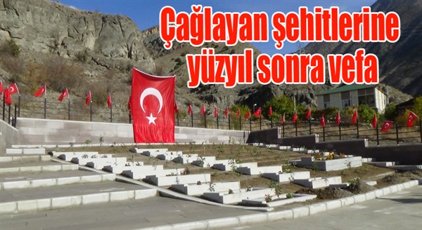 Çağlayan şehitlerine yüzyıl sonra vefa