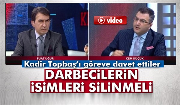 Cem Küçük: 'Kadir Topbaş'ı göreve davet ediyorum'