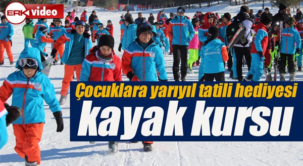 Çocuklara yarıyıl tatili hediyesi kayak kursu