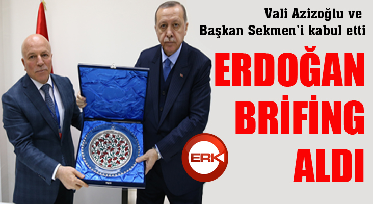 Cumhurbaşkanı Erdoğan, Erzurum Valisi ve Büyükşehir Belediye Başkanını kabul etti 