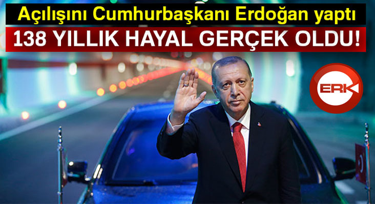 Cumhurbaşkanı Erdoğan Ovit Tüneli’nin resmi açılışını gerçekleştirdi