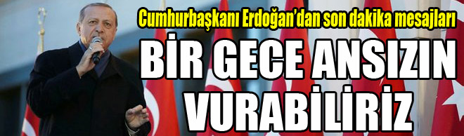 Cumhurbaşkanı Erdoğan'dan gençlere net mesaj