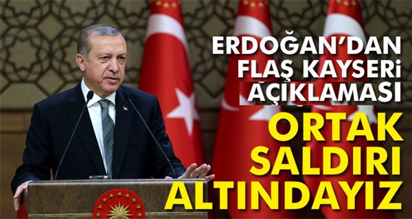 Cumhurbaşkanı Erdoğan'dan Kayseri'deki hain terör saldırısına ilişkin açıklama