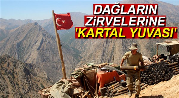 Dağların zirvelerine 'kartal yuvası'