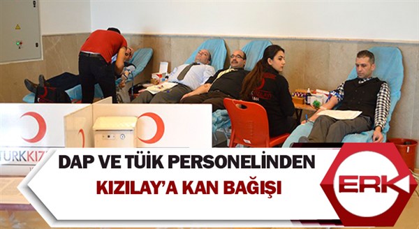 DAP ve TÜİK personelinden Kızılay’a kan bağışı