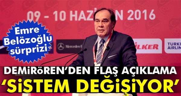 Demirören açıkladı, sistem değişiyor