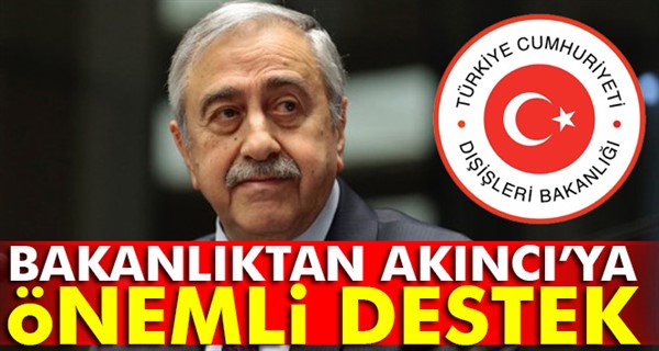 Dışişleri: Mustafa Akıncı’nın yaptığı açıklamalara katılıyoruz