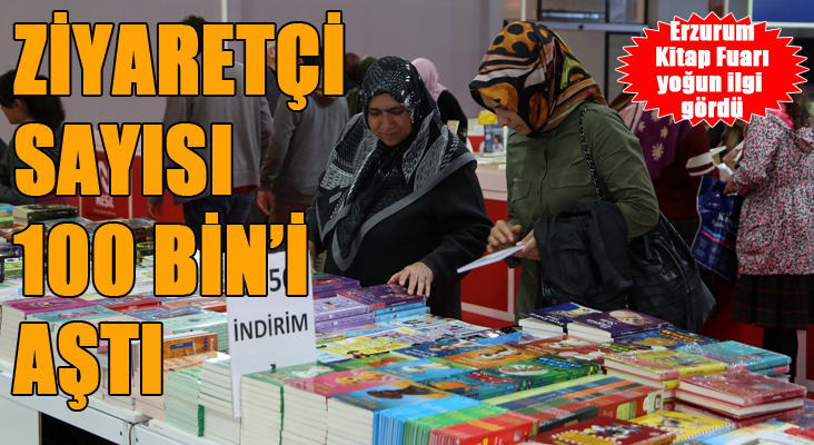 Doğu Anadolu Erzurum Kitap Fuarı yoğun ilgi gördü