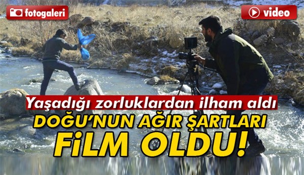 Doğu’daki ağır kış şartları film oldu