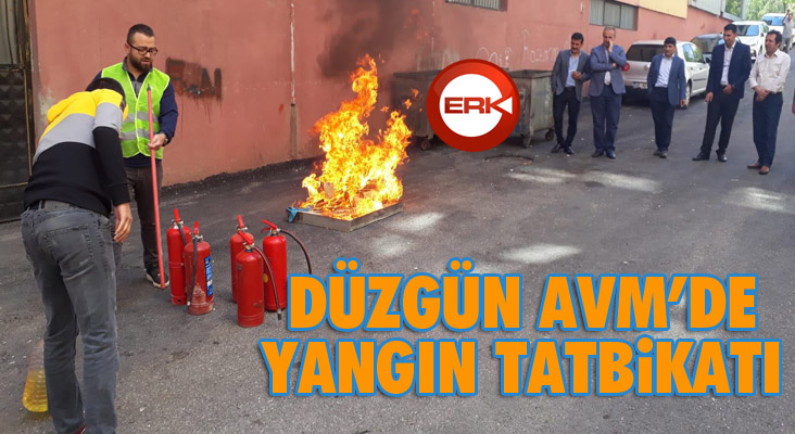 Düzgün AVM’de yangın tatbikatı