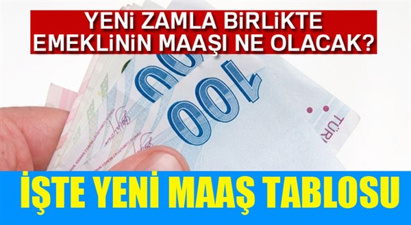 Emekliye yeni maaş